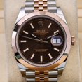 thumbnail image 2 of Pre-Owned Rolex Datejust 41MM 126301 Chocolate Dial Smooth Bezel Two Tone Rose Gold Jubilee Bracelet, 2 of 8