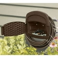thumbnail image 3 of Suncast Hangout 150 Foot Resin Wicker Mounted Garden Storage Hose Reel, Brown, 3 of 4