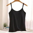 thumbnail image 5 of Ymauqau Débardeurs Grande Taille pour Femmes Bretelles Spaghetti Réglables Col Rond Soutien-Gorge Intégré Sans Manches Chemises Décontractées Camisoles Blouses, 5 of 5