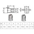 thumbnail image 5 of 20 Pcs Rivet Nut, Stainless Steel Rivet Nut Nut Tool Flat Head Threaded Rivet Nutsert Cap M3 Type, for 3D Printing, Carpentry, Construction, HVAC, Sheet Metal, 5 of 5