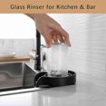 thumbnail image 4 of Glass Rinser for Kitchen Sink, Cups, Bottle Washer for Sink, Clamp Bar, Glass Rinser, ABS Kitchen Sink Accessories with Fresh Water Tube, 4 of 4