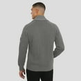 thumbnail image 5 of Men's J. Palmer Graphite Minnesota Vikings The Playmaker Cardigan Raglan Sweater, 5 of 6