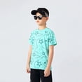 thumbnail image 4 of GYRATEDREAM Kids Boys Girls Spring Summer T-shirt Moisture Wicking Athletic Graphic Print T Shirts Children Short Sleeve Breathable Quick Dry Sports Tee Tops for 7-13 Years, 4 of 8