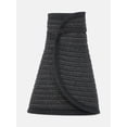 thumbnail image 3 of Time and Tru Women's Packable Straw Visor Hat, Black, 3 of 3