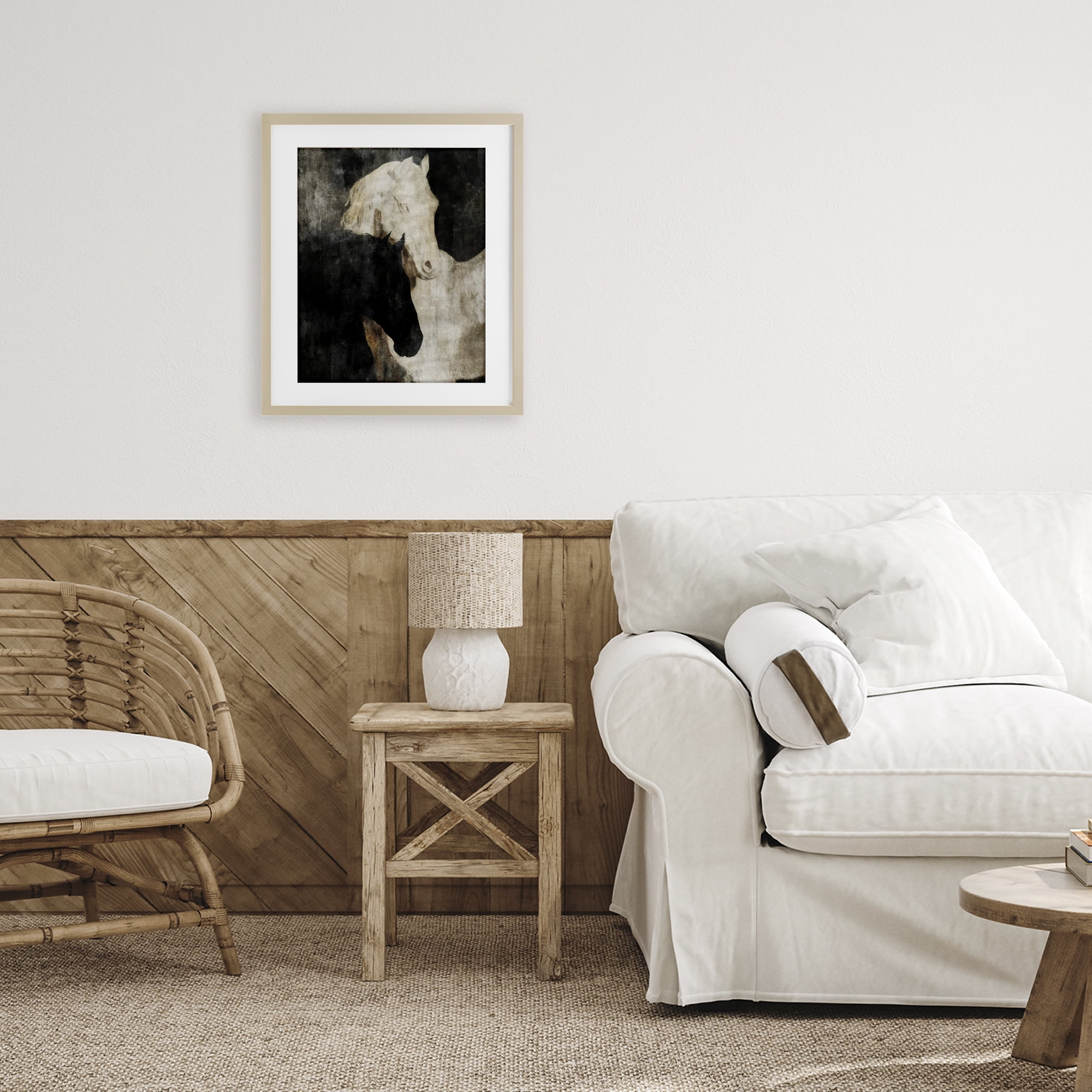 Stupell Industries Dual Spirit Horses Birch Framed Print Under Glass, design by Svetlana Aleynikova