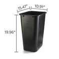thumbnail image 3 of Staples Coastwide Professional Indoor Trash Can Without Lid Black Soft Molded Plastic 10.25 Gallon, 3 of 4