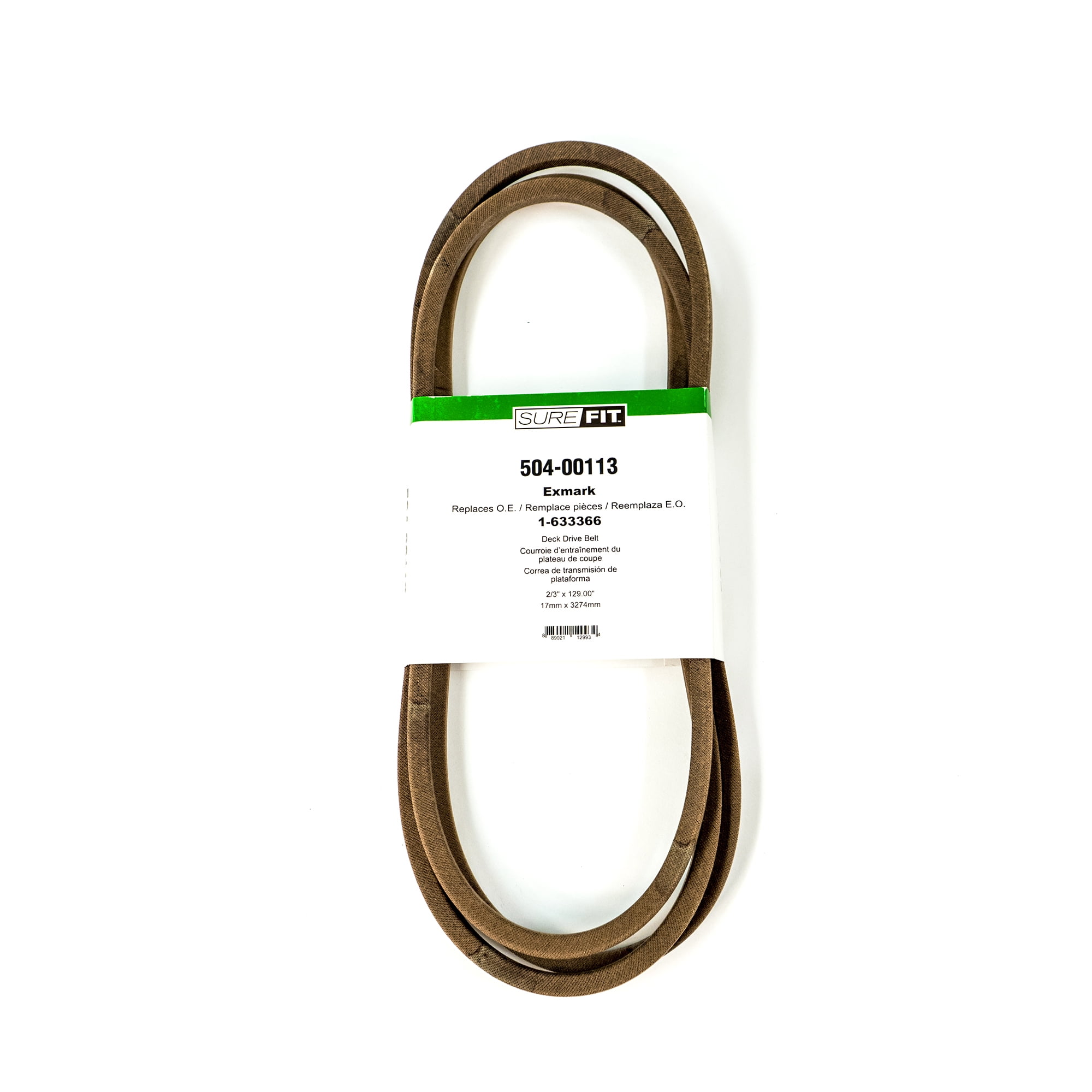 SureFit Deck Drive Belt Replacement For Exmark 1633366 52" Lazer Z