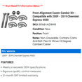 thumbnail image 2 of Front Alignment Caster Camber Kit - Compatible with 2009 - 2019 Chevy Express 4500 2010 2011 2012 2013 2014 2015 2016 2017 2018, 2 of 2