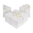 thumbnail image 1 of OurWarm 10 Uds Cajas de Regalo de Navidad Kraft con tapas 8x8x4 pulgadas Cajas de propuesta de dama de honor de cartón blanco para recuerdos de boda, 1 of 4