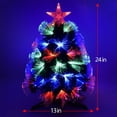 thumbnail image 2 of CHUANK Small Pre-lit Artificial Christmas Tree  Fiber Optic Tabletop Xmas Tree, 2 of 6