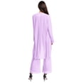 thumbnail image 2 of Alvivi Womens Long Sleeve Sheer Mesh Shrug Elegant Chiffon Open Front Bolero Cardigan Jacket Lavender M, 2 of 6