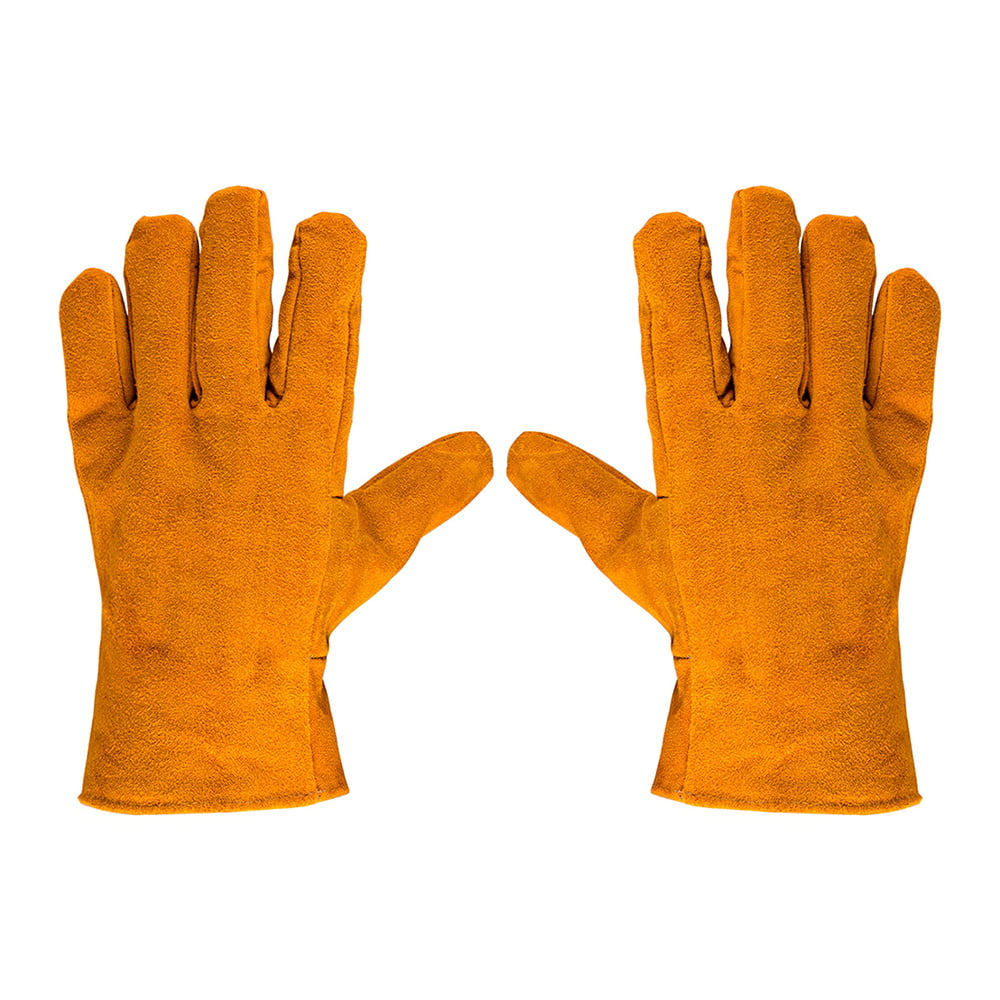 Unisex Heavy Duty Canvas Welding Gloves Thicken Wearable Gloves RE 