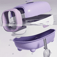 thumbnail image 6 of Fully enclosed purple cat litter box, comes with a cat litter scoop, smooth material, suitable for medium and small-sized cats, 6 of 8