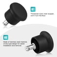 thumbnail image 4 of Black Chair Caster Wheels for Chairs with PU Material and Standard Height for Office and Home Use 5 Pieces, 4 of 6