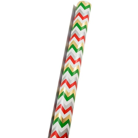 christmas wrapping paper walmart individually chevron jam stripe sq wrap roll ft gift sold dialog displays option button additional opens