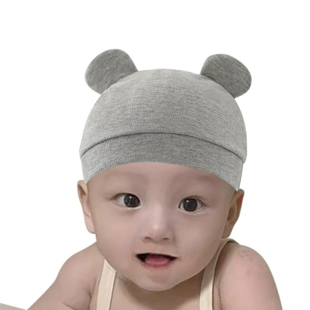 Orejas de oso gorros para bebes recien nacidos sombrero accesorios de fotografia ninos ninas sombreros para recien nacidos bebes ninas bebes ninos Gris Baoblaze Gorro Recien Nacido Bodega Aurrera en l...