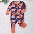 thumbnail image 2 of FYDUU Baby Boys Long Sleeve Onesies Bodysuits One-Pieces Zip Up Romper Soft Comfortable Pajamas Everyday Wear And Home Outfits Comfy Versatile 9-12 Months, 2 of 3