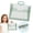 C, variant on Plastic Expanding File Folder with Handle, Portable Transparent Document Organizer for Letter, Briefcase-Style Accordion Case, Mesh Pocket, Heavy Duty for Home, Office & School (Blue A)