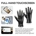 thumbnail image 6 of Whiteleopard Men's Winter Leather Gloves - Stylish Touchscreen Driving Gloves, 6 of 6
