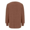 thumbnail image 3 of Lenago Fall Sweaters for Women Plus Size Fashion Long Sleeve Loose Solid Color Blouse Pullover Sweaters Jumper, 3 of 4