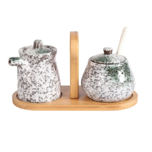 Qeeadeea Cream And Sugar Set For Coffee Bar, Creamer And Sugar Sets, Sugar Bowl And Creamer Set, Gradient Coffee Serving Set-b-Milk jug and sugar jar