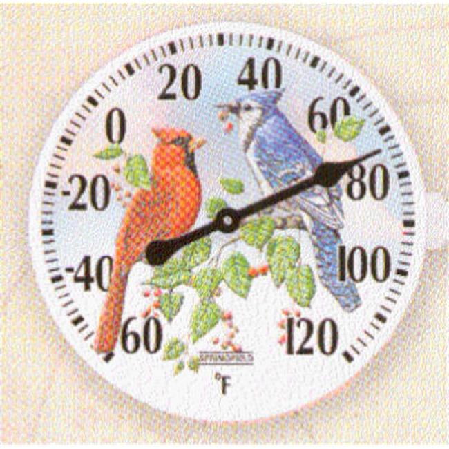 Taylor 90178 6 in. Diameter Outdoor Thermometer With Birds Inset Design