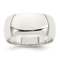thumbnail image 7 of 925 Sterling Silver 9mm Half-Round Band Ring Size 11.5, 7 of 7