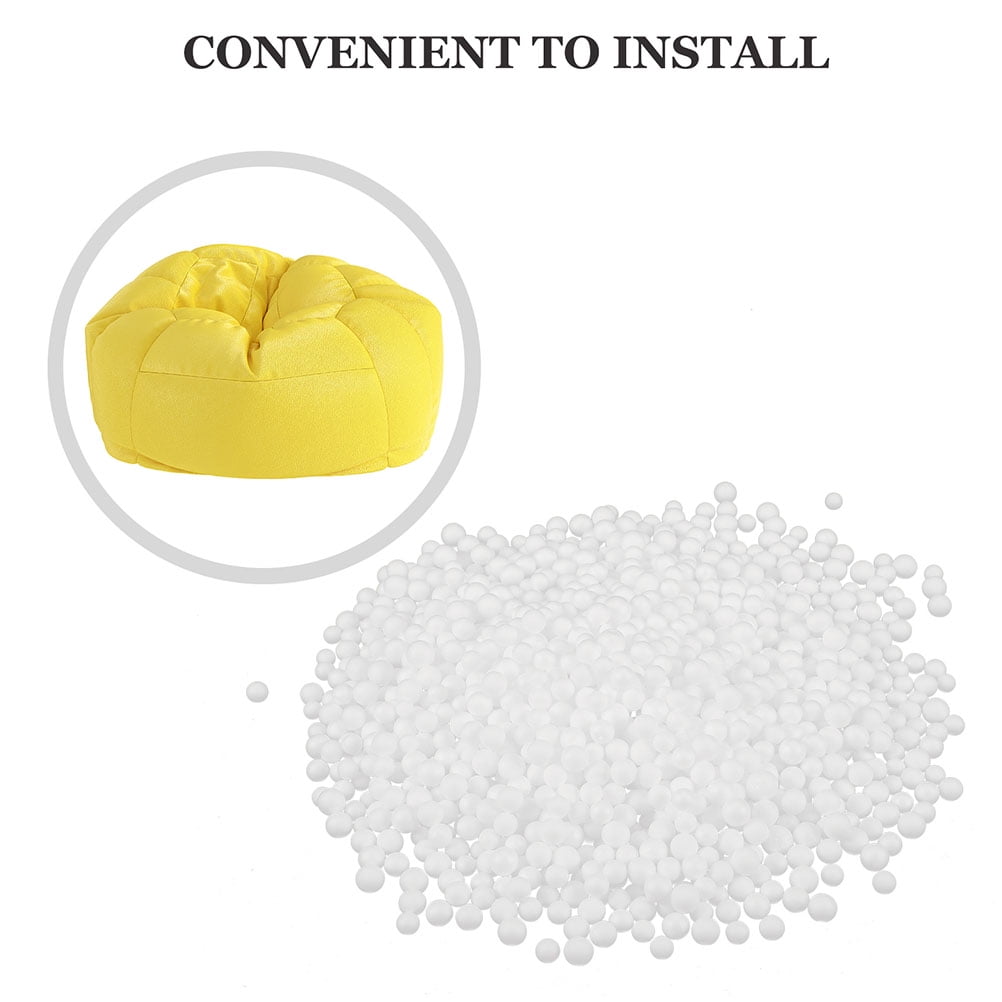 UPOUART White Soft Foam Bean Bag Filler for Sofa Cushions, Heat Retaining Filling Material for Comfortable Seating