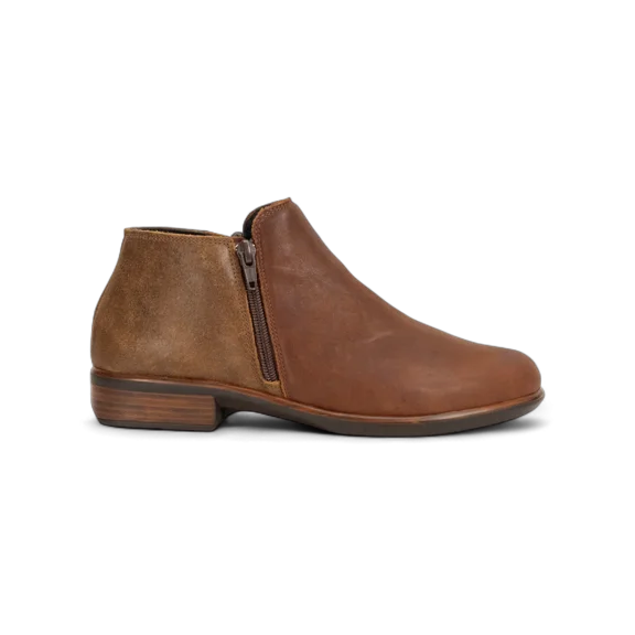 Naot Helm Soft Cognac Lthr/Antique Brown Suede 26030SQF 41 M