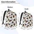 thumbnail image 3 of Kuqiui Rottweiler Print Canvas Travel Laptop Backpack for Men Women,Business Work Rucksack College School Computer Bag Fits 15.6 Inch Notebook, 3 of 6