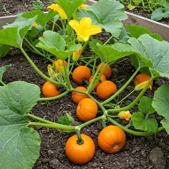 Mr Fothergill's Pumpkin Small Oh Sow Simple Vegetable Seed Easy to Grow