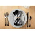 thumbnail image 3 of Mainstays Buffalo Plaid Woven Cotton Napkin, 4 Piece, Black and White, 3 of 8