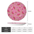 thumbnail image 2 of Cauagu Watermelon Print Bone China Decorative Plate, Wall Mount Plate Holiday Decor Decorative Ceramic Plates with Stand Elegant Household Plates Decorative-8in, 2 of 6