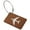 Brown, variant on ZPAQI Metal Luggage Tags with Name ID Address Card Metal Loop Suitcase Baggage Label