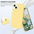 thumbnail image 4 of Compatible with iPhone 13 Case, Liquid Silicone Soft Gel Rubber iPhone 13 Phone Case Slim Fit Cover with Microfiber Lining Shockproof Protective Phone Cases for iPhone 13 6.1 inch, Yellow, 4 of 16