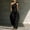 Black, variant on BRGZLK One Shoulder Jumpsuits for Women Solid Color Sleeveless Ruched High Waist Wide Leg Dressy Rompers with Pockets Elegant Cocktail Party Beach Travel Outfits Light Blue L
