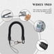 thumbnail image 3 of Lobster Clasp Black Spring Stretchy Coil Cord Strap Keychain Key Chain Rope, 3 of 5