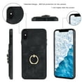 thumbnail image 2 of Mantto Wallet Case for iPhone XS/X with Card Slots Finger Ring Holder Kickstand Camera Protective Shockproof Case For iPhone XS/X,Black, 2 of 7
