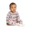 thumbnail image 6 of Peanuts Snoopy Baby Girls Valentine's Day Long Sleeve Bodysuit with Matching Joggers, 2-Piece Set, Sizes Newborn-12M, 6 of 8