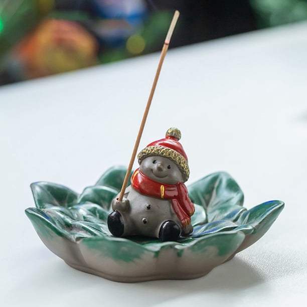 Ganfancp Quemadores de Incienso de Navidad Regalo de Cerámica Decoración de Incienso Quemadores de Incienso de Madera de Agar Quemadores de Madera de Sándalo Rebajas Flash Deals 1X Quemador de Incien