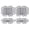 Silver, variant on 10 Chinese Knots Buttons Sewing Closure Fasteners Cloak Coat ,