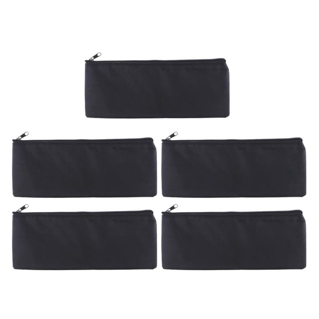 5x Paquete de 1 Micrófono Proteger Bolsas con Cremallera Bolsas de Almacenamiento Suaves Negro 31x11cm shamjiam Bolsas protectoras de micrófono