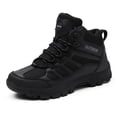 thumbnail image 1 of Botines Tobilleros Botas Altas Unisex para Senderismo Antideslizantes para Hombres Mujeres (43) Negro, 1 of 9