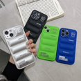 thumbnail image 3 of La funda Puffer para iPhone 13 Pro, bonita chaqueta de lujo suave al tacto, funda protectora 3D [forro de microfibra suave antiarañazos] JAMW Sencillez, 3 of 5