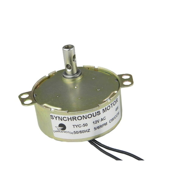 CHANCS TYC-50 Synchronous Motor 12V AC 5-6RPM CW/CCW 4W Gear Motor Fan Motor