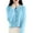 Sky Blue, variant on Women's Classic Knit Cardigan Button Down Long Sleeve Round Neck Lightweight Sweater for Office Casual Outfits