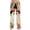 Khaki, variant on Womens Halloween Comfy Pajama Pants Pumpkin Face Print Casual Elastic Waist Pjs Lounge