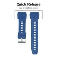 thumbnail image 2 of Generic 22mm Universal Silicone Watch Strap with Buckle Clasp, Multiple Color Options Including White, Black, Red, Blue, Pink, Grey, Orange, Brown, Dark Gray, Dark Blue, 2 of 6