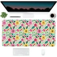 thumbnail image 4 of Pink Flower Floral Desk Mat,Extended Gaming Mouse Pad Large Non-Slip Rubber Base Mousepad with Stitched Edges,Waterproof Desk Pad for Computer/Laptop/Work/Office/Home 31.5" X 15.7", 4 of 5