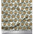 thumbnail image 1 of Soimoi Cotton Voile Fabric Leaves & Floral Block Print Fabric by The Yard 42 Inch Wide, 1 of 3